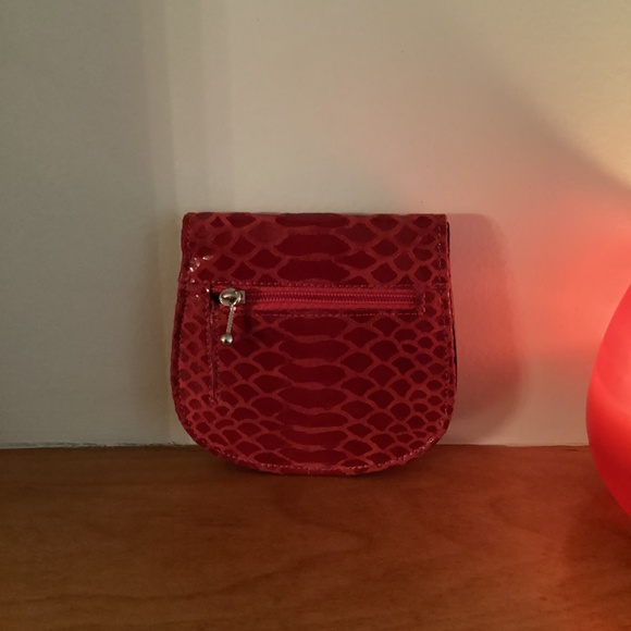 Red Leather snakeskin wallet - Due Fratelli - Picture 2 of 8